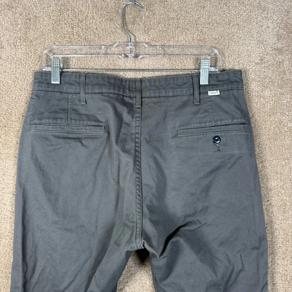 Levi's XX Chino Standard Taper Pants Mens 31x32 Gray Stretch Casual Dress Chinos